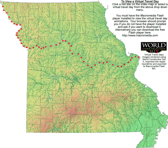 River Travel Day Animations Index Map